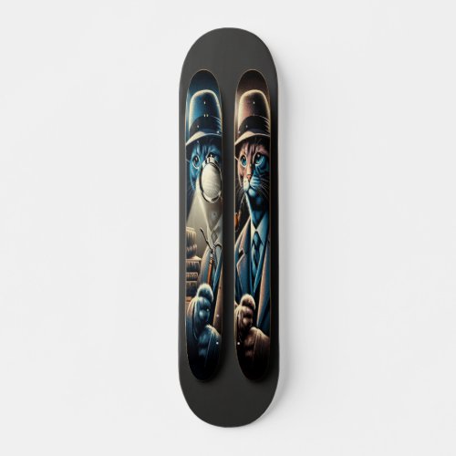 Noir Whiskers Skateboard