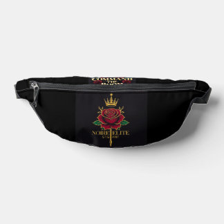 Noire Élité Black Fanny Pack – Street Luxury with