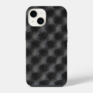 Noise dampening polyether panel.  iPhone 14 case