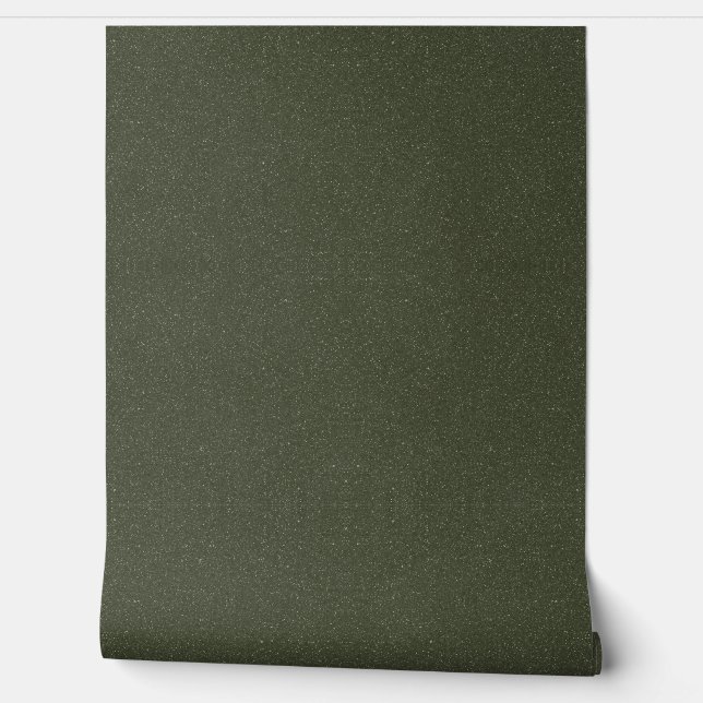 Noise-Effect Moss Green Peel & Stick Wallpaper Wallpaper (Unrolling)