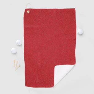 Noise-Effect Tomato Red Golf Towel – Customizable
