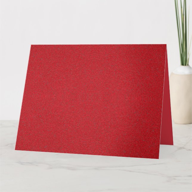 Noise-Effect Tomato Red Greeting Card – Customize (Front)