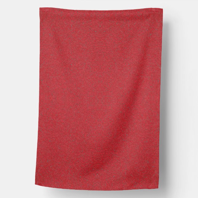 Noise-Effect Tomato Red House Flag – Customizable (Front)
