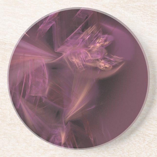 Noise In Burgundy Coaster (Front)