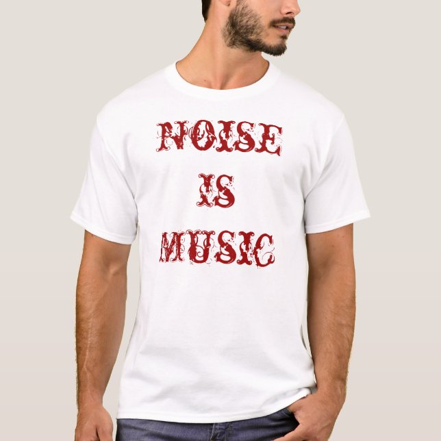 Noise Is Music Red T-Shirt (Front)