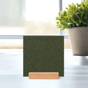 Noise Texture Moss Green Desk Print – Customizable Holder