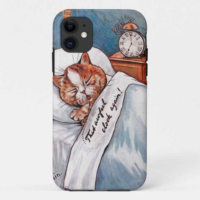 Noisy Alarm Clock, Louis Wain Case-Mate iPhone Case (Back)