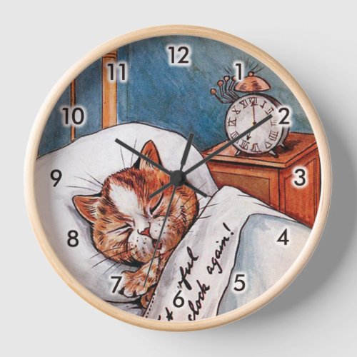 Noisy Alarm Clock Louis Wain Clock