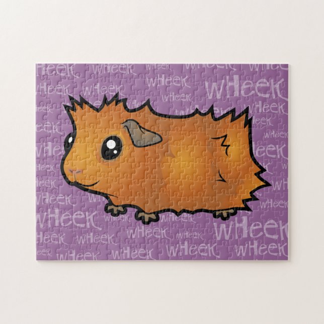 Noisy Guinea Pig (scruffy) Jigsaw Puzzle (Horizontal)