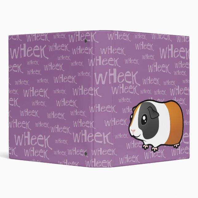 Noisy Guinea Pig (smooth hair) 3 Ring Binder (Background)
