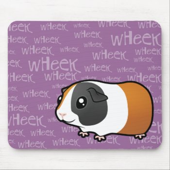 Noisy Guinea Pig (smooth Hair) Mouse Pad by CartoonizeMyPet at Zazzle