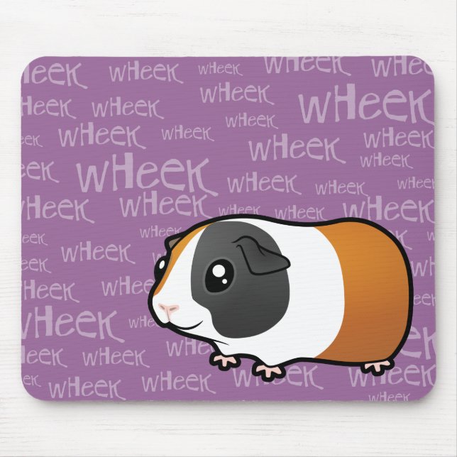 Noisy Guinea Pig (smooth hair) Mouse Pad (Front)
