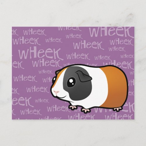 Noisy Guinea Pig smooth hair Postcard