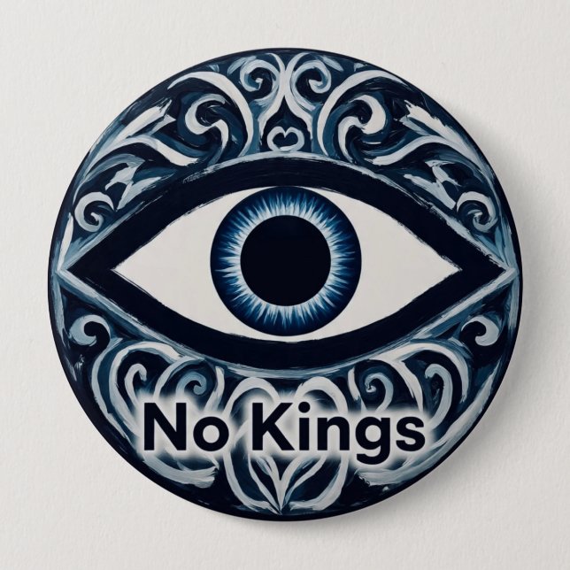 NoKingsEvilEye  Button (Front)
