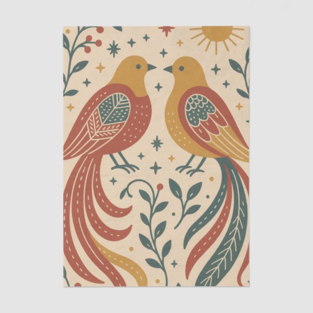 Nokshi Katha : Bird (Pakhi) Tissue Paper (Front)