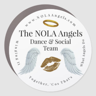 NOLA Angels Car Magnet