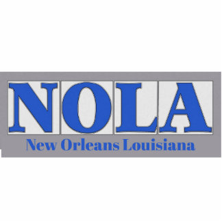 NOLA, Blue Letter Street Tiles Cutout