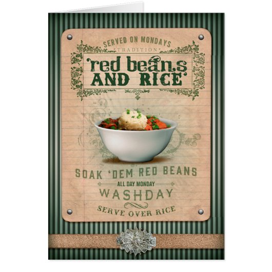 NOLA Collection Red Beans & Rice Cards (Front)