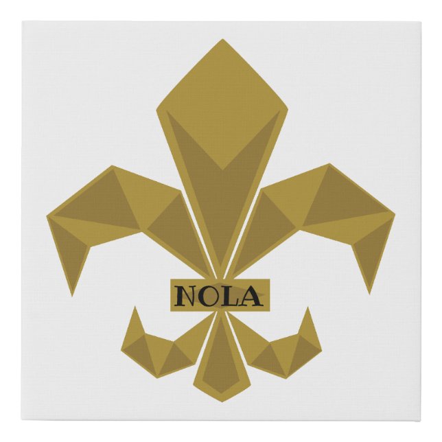 NOLA fans Any Occassion Gift FLeur-de-Lis Canvas (Front)