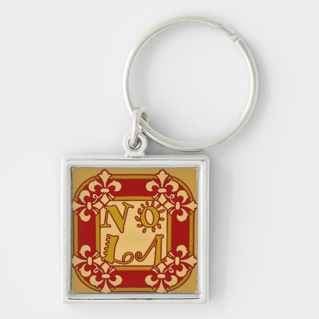 NOLA Fleu De Lis Keychain (Front)