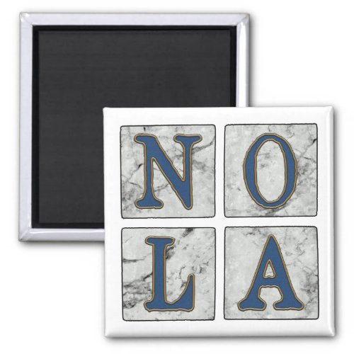 NOLA French Quarter New Orleans Louisiana Magnet