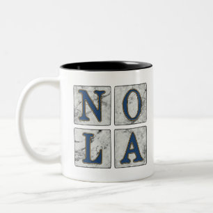 NOLA French Quarter New Orleans Louisiana Two-Tone Coffee Mug