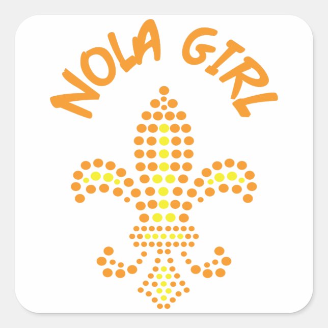 NOLA Girl Square Sticker (Front)