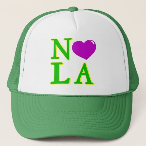 NOLA Heart Trucker Hat