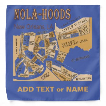Nola Hoods  New Orleans Designs  Bandana by figstreetstudio at Zazzle