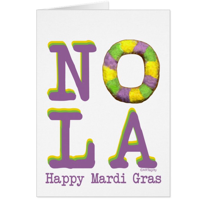 NOLA King Cake Cards