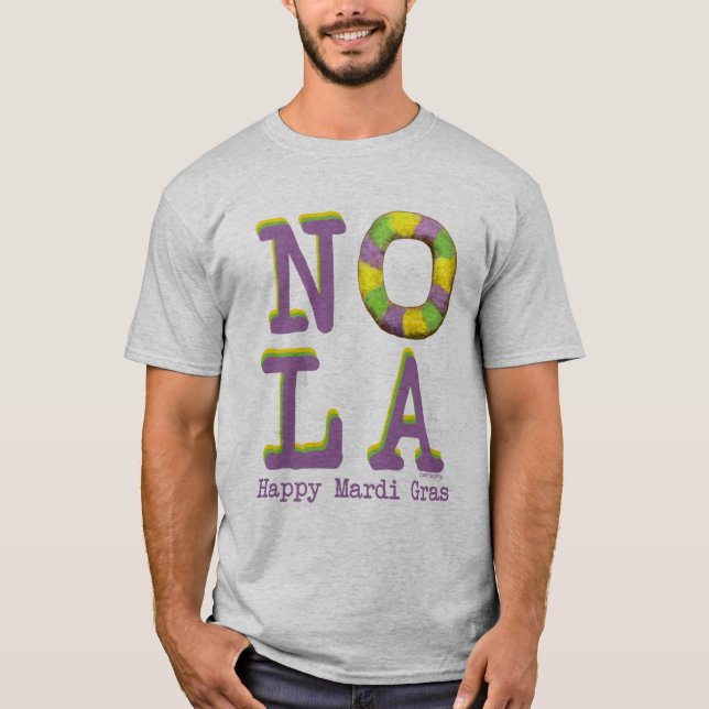 NOLA King Cake T-Shirt (Front)