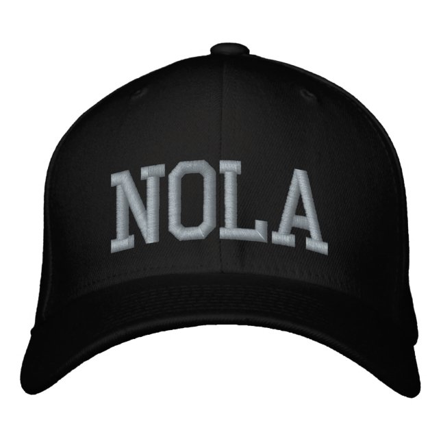 NOLA New Orleans Embroidered Baseball Cap (Front)