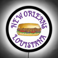 NOLA New Orleans Louisiana Shrimp Po'boy Sandwich