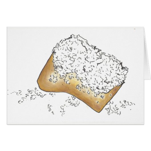 NOLA New Orleans Louisiana Sugary Beignet Pastry (Front Horizontal)