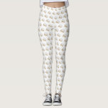 NOLA New Orleans Louisiana Sugary Beignet Pastry Leggings<br><div class="desc">Legging print features an original marker illustration of a classic NOLA beignet pastry topped with powdered sugar.

Don't see what you're looking for? Need help with customization? Click "contact this designer" to have something created just for you!</div>