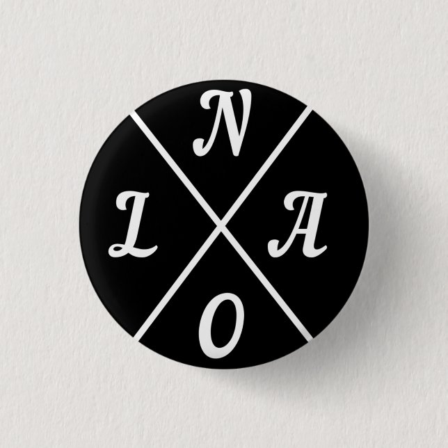 Nola New Orleans Louisiana United States  Button (Front)