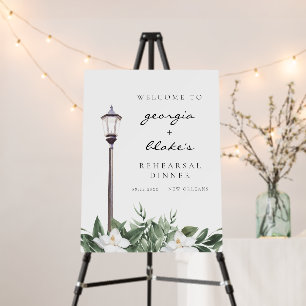 NOLA New Orleans Magnolia Rehearsal Dinner Foam Bo Board