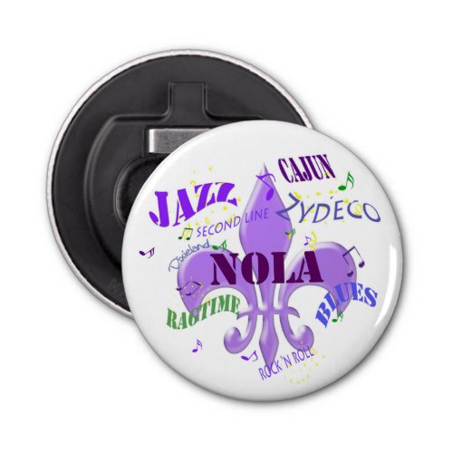NOLA New Orleans Music Bottle Opener