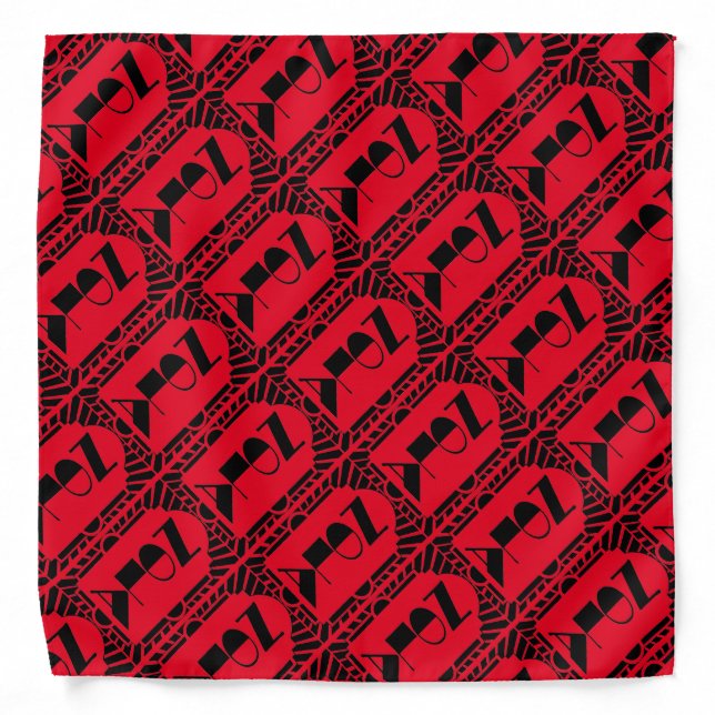 NOLA, New Orleans Symbols, Bandana (Front)