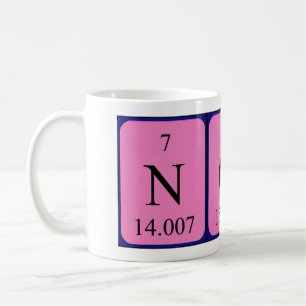 Nola periodic table name mug