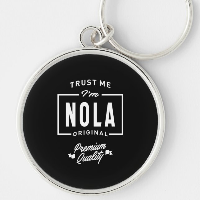 Nola Personalized Name Birthday Keychain (Front)