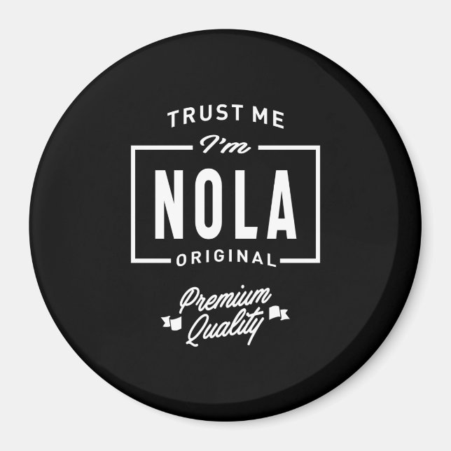 Nola Personalized Name Birthday Magnet (Front)