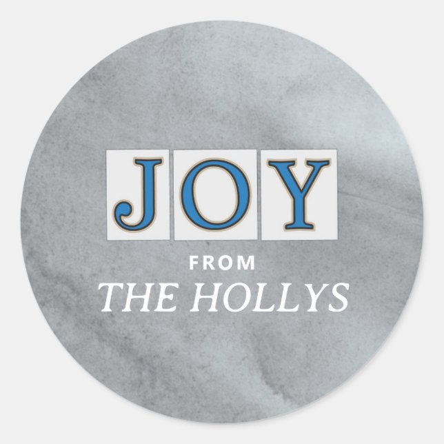 NOLA STREET TILES JOY CLASSIC ROUND STICKER (Front)