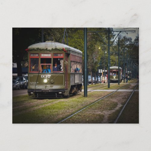 NOLA Streetcar Postcard