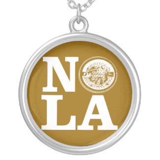 NOLA Water Lid Silver Plated Necklace
