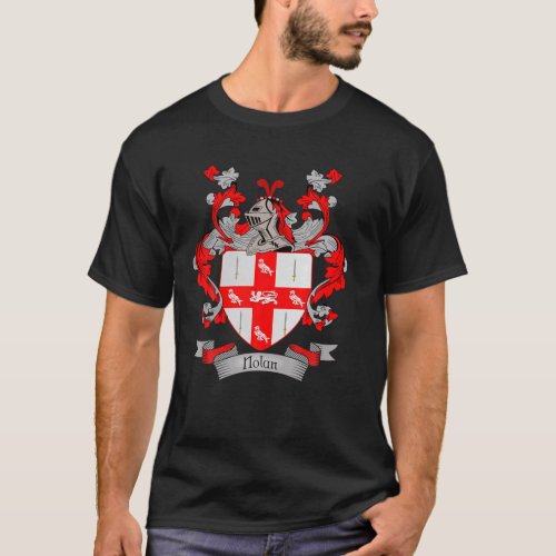 Nolan Coat Of Arms  Nolan Surname Family Crest T_Shirt