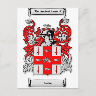 Nolan Coat of Arms Postcard