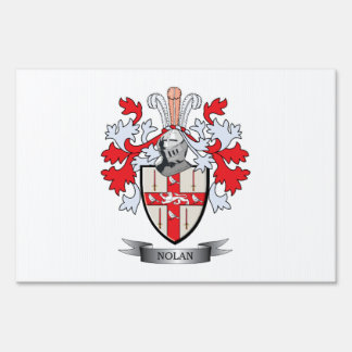 Nolan Coat of Arms Yard Sign