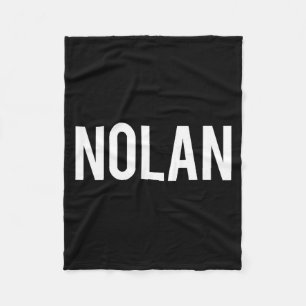 Nolan - Cool New Funny Name Fan Gift Tee  Fleece Blanket