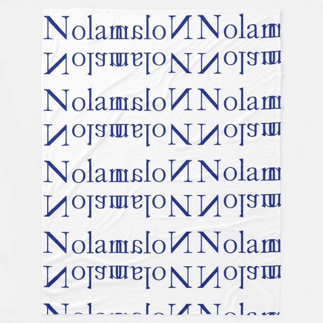 "Nolan" Personalized Fleece Blanket (Front)
